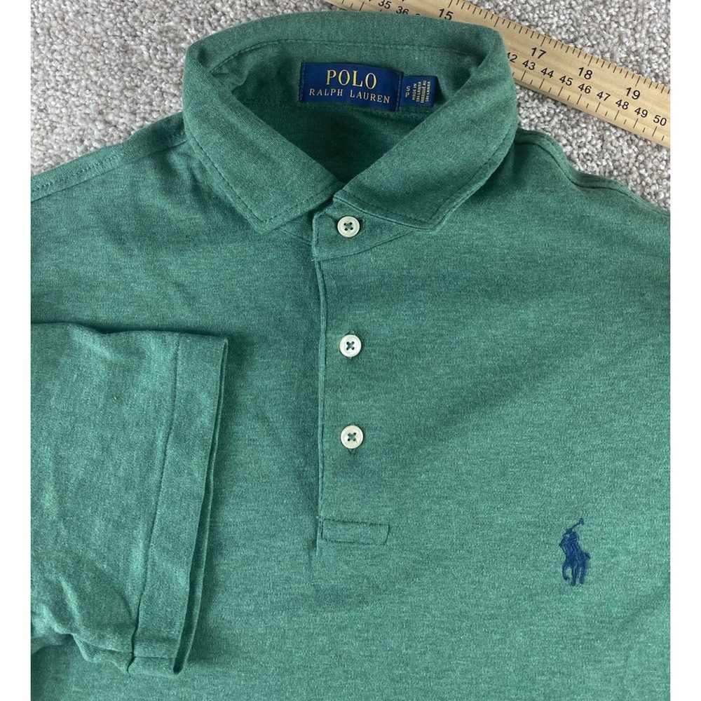 Polo Ralph Lauren Soft Touch Cotton Polo Shirt Mens Small Blue Pony Preppy Work